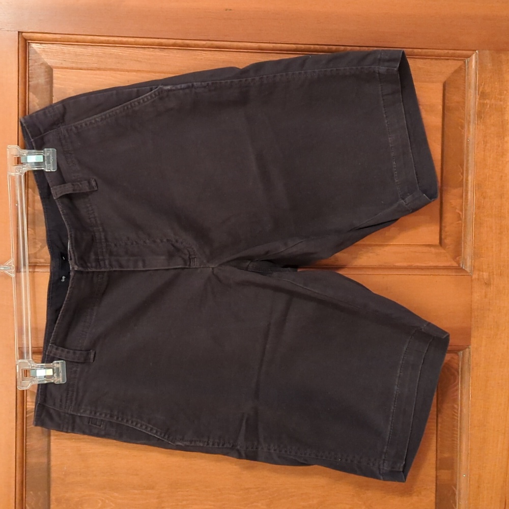 GAP Women Dark Brown Flat Front Shorts